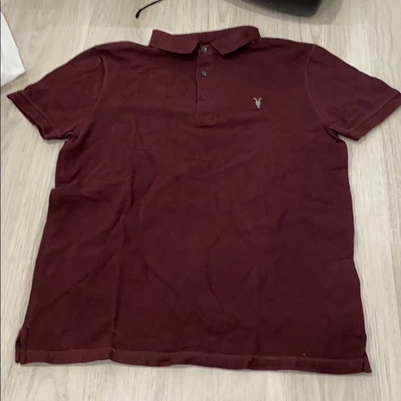 All Saints Other - Mens all saints burgundy polo
